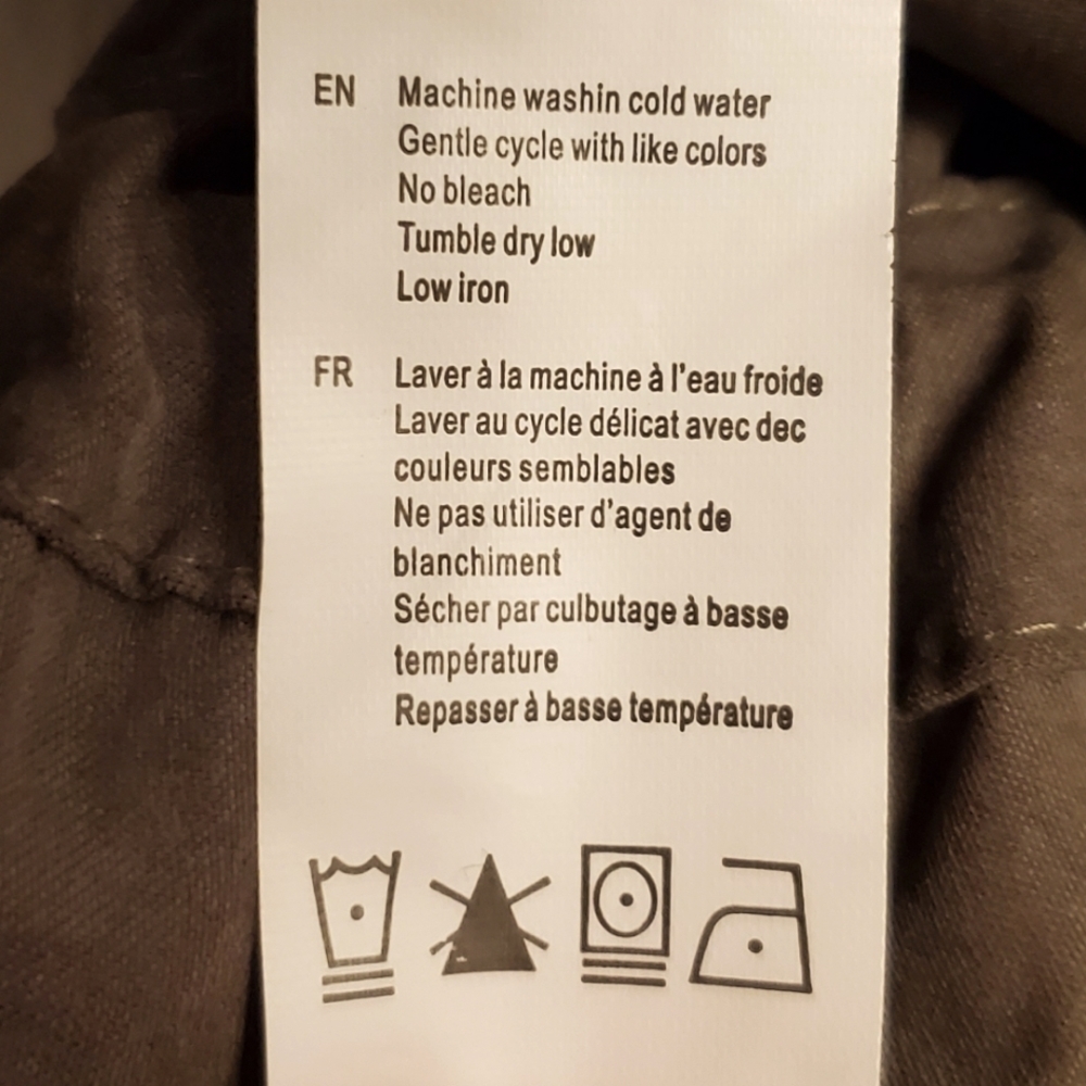 Revamped Outerwear Faux Suede Hooded Drawstring Utility Jacket Khaki Small - Picture 9 of 9